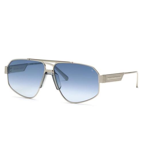 25SS 필립 플레인 선글라스 SPP106M 0579 SILVER BLUE