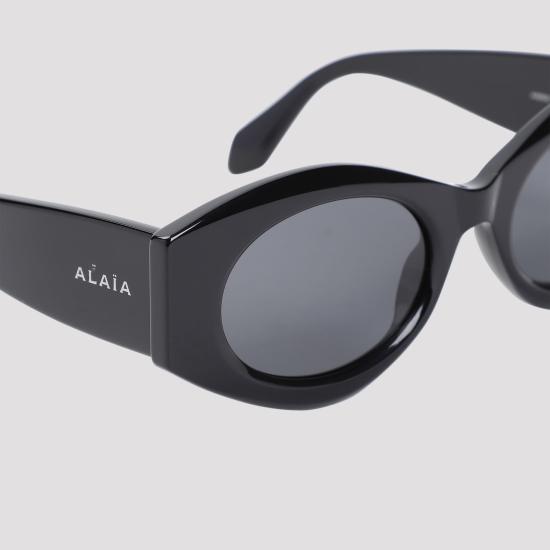25SS 알라이아 선글라스 AA0080S 001 BLACK BLACK GREY - ALAIA