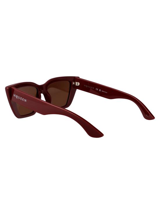 25SS 알렉산더 맥퀸 선글라스 AM0507S 003 BURGUNDY BURGUNDY BROWN - ALEXANDER MCQUEEN