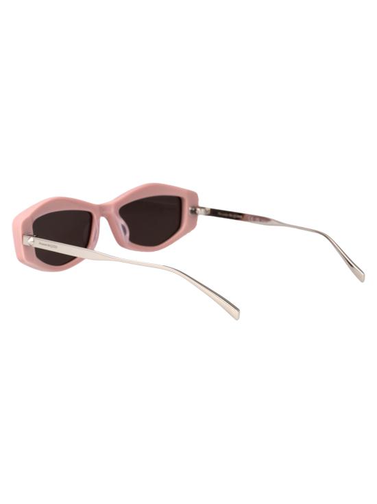 25SS 알렉산더 맥퀸 선글라스 AM0482S 003 PINK SILVER GREY - ALEXANDER MCQUEEN
