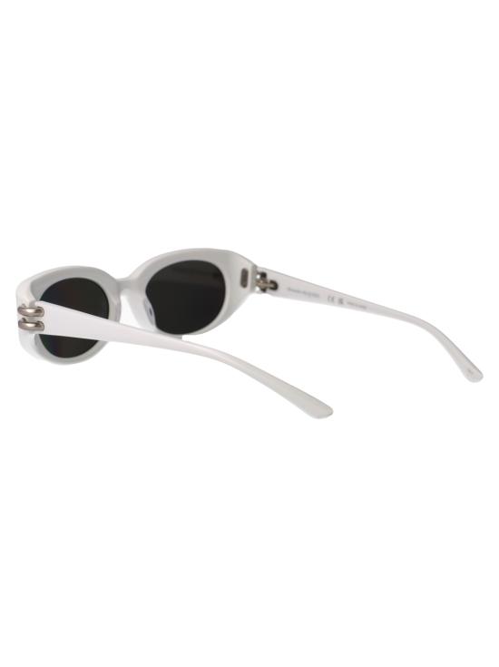 25SS 알렉산더 맥퀸 선글라스 AM0469S 004 WHITE WHITE SILVER - ALEXANDER MCQUEEN