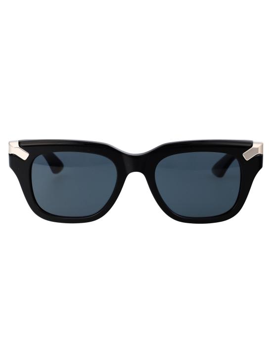 25SS 알렉산더 맥퀸 선글라스 AM0439S 002 BLACK BLACK BLUE
