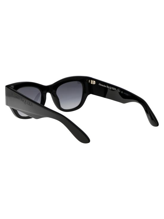 25SS 알렉산더 맥퀸 선글라스 AM0420S 001 BLACK BLACK GREY - ALEXANDER MCQUEEN