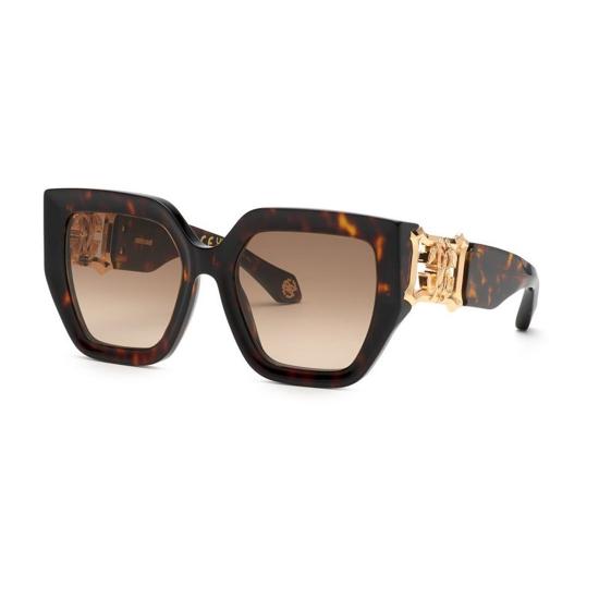 25SS 로베르토 카발리 선글라스 SRC089 0743 HAVANA MARRONE GIALLO LUCIDA