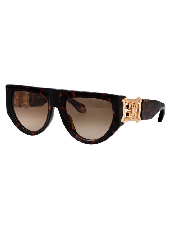 25SS 로베르토 카발리 선글라스 SRC063 0743 HAVANA MARRONE GIALLO LUCIDA - ROBERTO CAVALLI