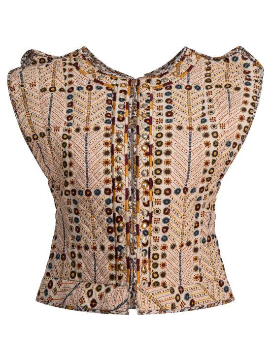 25SS 이자벨마랑에뚜왈 민소매 티셔츠 25PGI0050FAC1J03E23EC