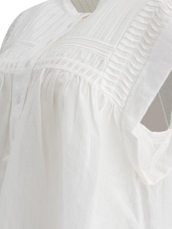 25SS 이자벨마랑에뚜왈 민소매 티셔츠 25PHT0003FBB3J04E20WH - ISABEL MARANT ETOILE