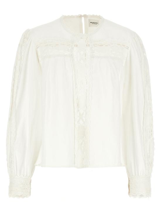 25SS 이자벨마랑에뚜왈 블라우스/셔츠 HT0581FAC1J14E20WH