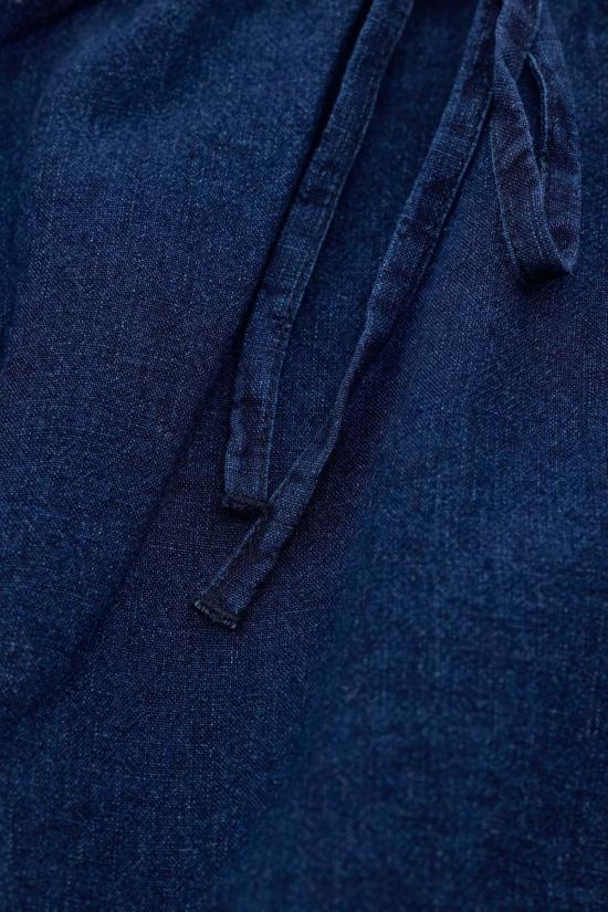  클로즈드 미디 스커트 닫힌 리넨 믹스 스커트 다크 블루 - CLOSED