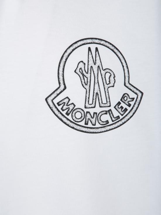 25SS 몽클레어 반팔 티셔츠 8C0005689AJS00A WHITE DOM - MONCLER