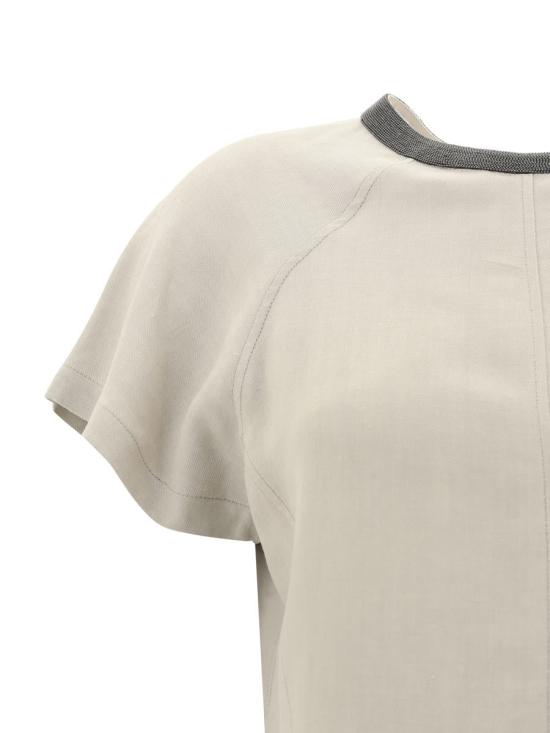 25SS 브루넬로 쿠치넬리 미디 원피스 MH126AHB51 C3095 Beige - BRUNELLO CUCINELLI