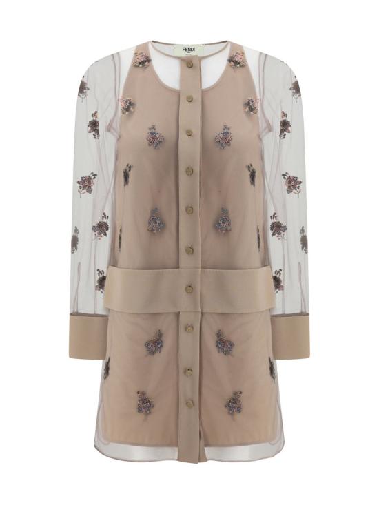 25SS 펜디 미디 원피스 FDD344AUP0 F1RX1 Beige