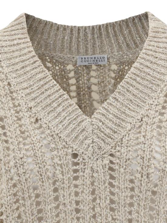 25SS 브루넬로 쿠치넬리 스웨터 MEA393102 CBU80 Beige - BRUNELLO CUCINELLI