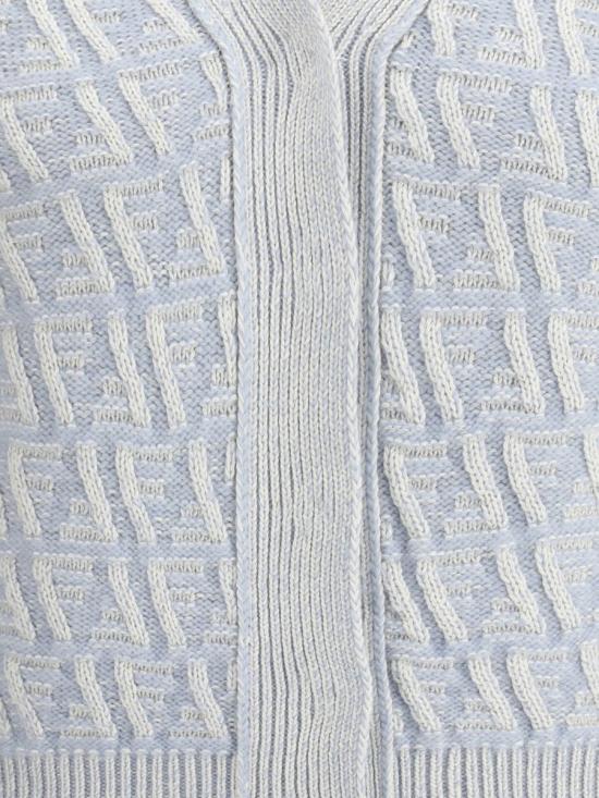 25SS 펜디 가디건 FZE504ATPL F1R0P BLUE - FENDI