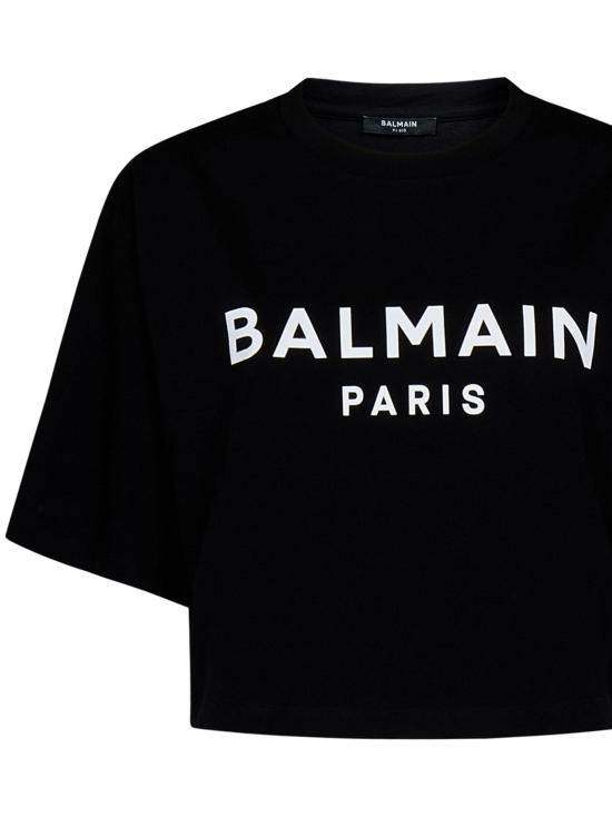 25SS 발망 반팔 티셔츠 BF1EE020BB02 EAB BLACK - BALMAIN