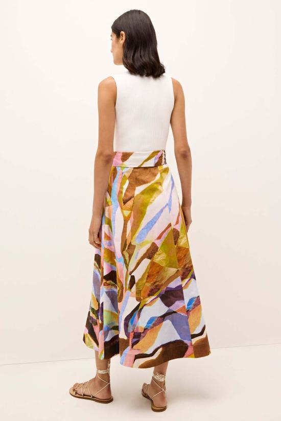  마리 올리버 롱 스커트 에스틴 랩 스커트 오팔 스톤 - MARIE OLIVER