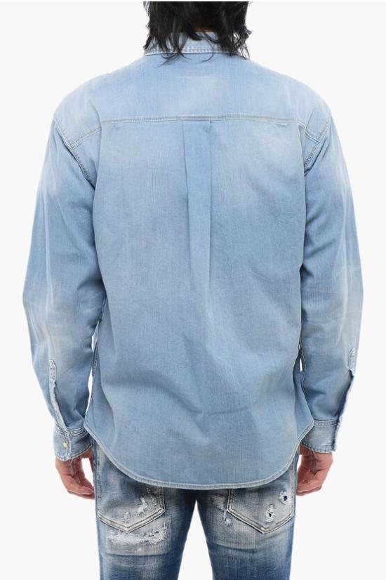  디스퀘어드2 데님 셔츠 S71DM0701 S30341 470 Blue - DSQUARED2