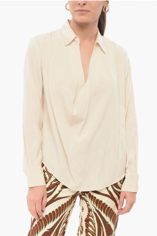  랙앤본 블라우스 WAW23SA0447544 0 IVORY Beige