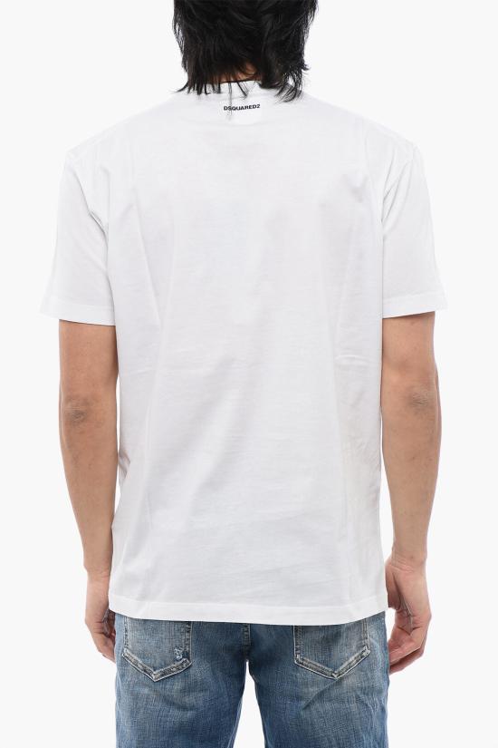  디스퀘어드2 반팔 티셔츠 S71GD1403 S23009 100 White - DSQUARED2