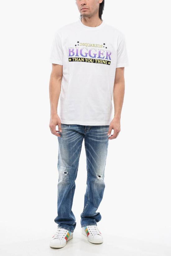  디스퀘어드2 반팔 티셔츠 S71GD1403 S23009 100 White - DSQUARED2