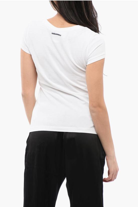  디스퀘어드2 반팔 티셔츠 S72GD0521 S24668 100 White - DSQUARED2