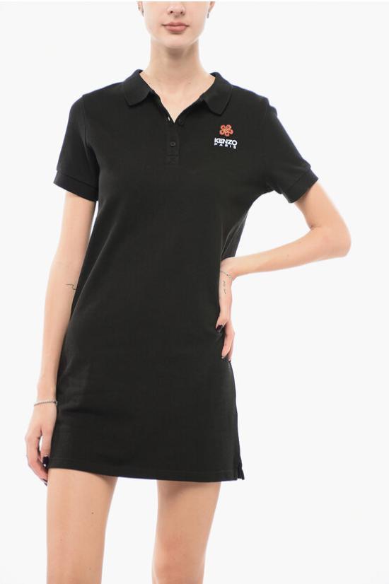  겐조 숏 원피스 FC62RO707 4PU 99J Black - KENZO