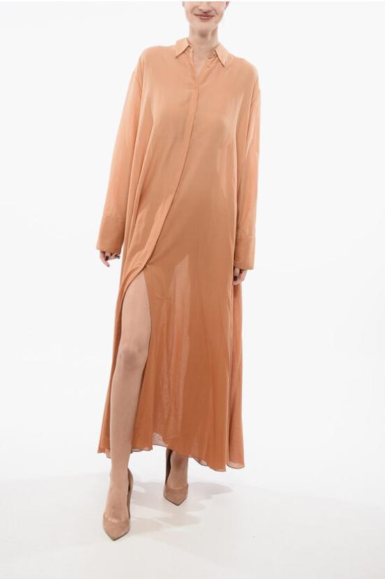  슈퍼 블론드 롱 원피스 DRESSJCOBEIGEDEGRADE Orange