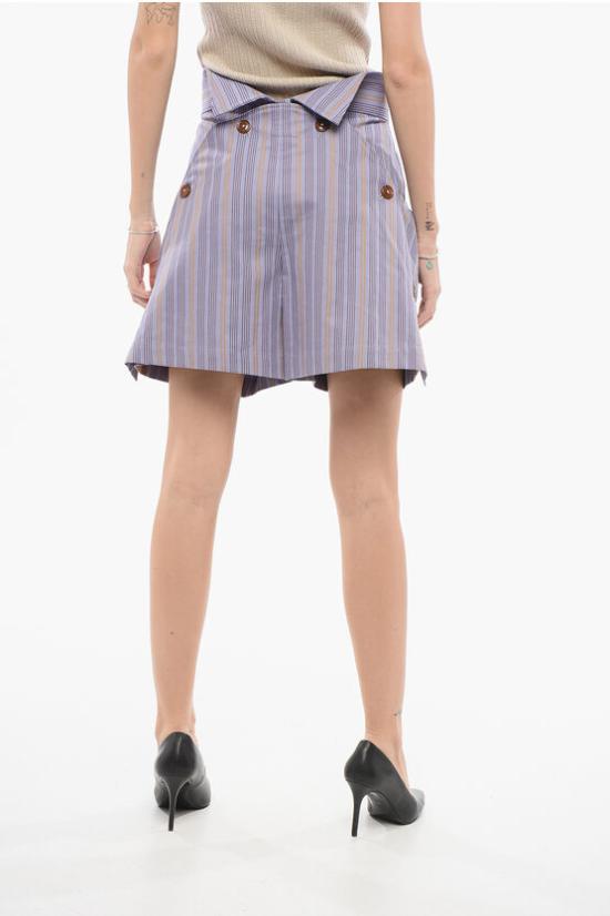  비비안웨스트우드 숏팬츠 1F01000NW003P O213 Violet - VIVIENNE WESTWOOD