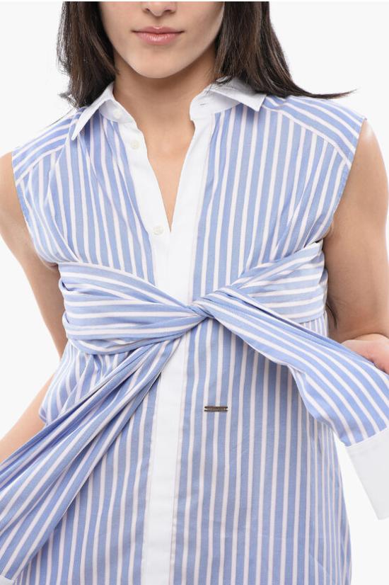  디스퀘어드2 숏 원피스 S72CV0499 S78581 006F Light blue - DSQUARED2