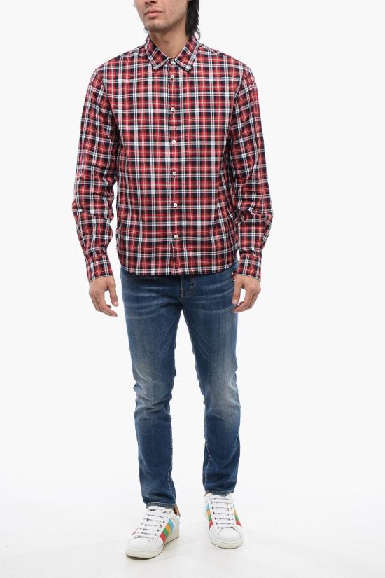  디스퀘어드2 긴팔 셔츠 S74DM0808 S78509 001F Red - DSQUARED2