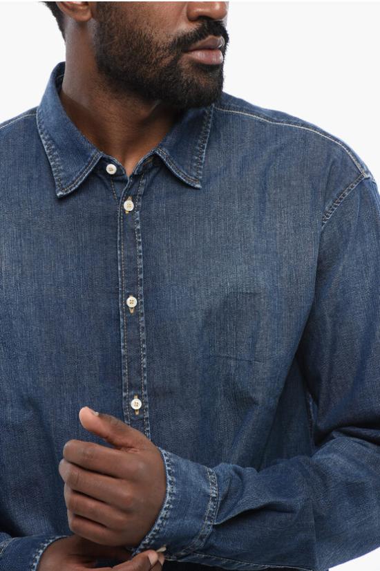  디스퀘어드2 데님 셔츠 S74DM0805 S30341 470 Blue - DSQUARED2