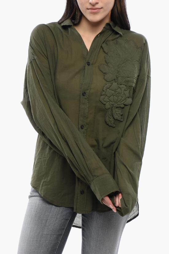  디스퀘어드2 블라우스 S72DL0752 S78585 695 Military Green