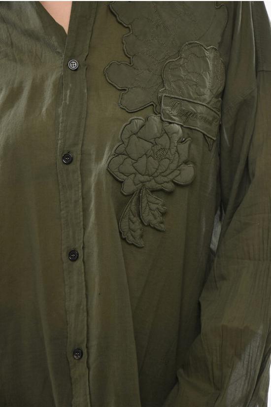  디스퀘어드2 블라우스 S72DL0752 S78585 695 Military Green - DSQUARED2