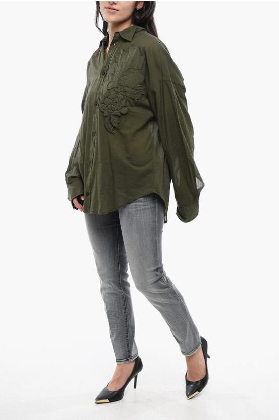  디스퀘어드2 블라우스 S72DL0752 S78585 695 Military Green - DSQUARED2