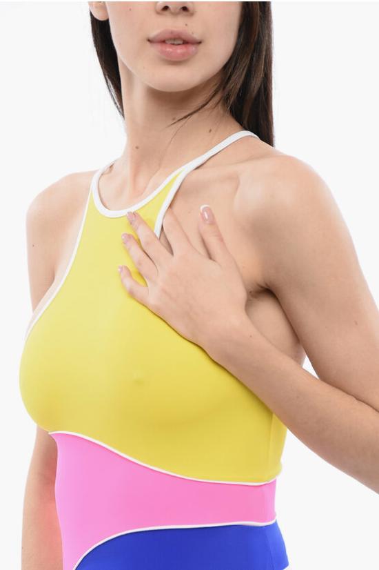  디스퀘어드2 원피스 수영복 S83D6BGF SJ3580 960 Blu Giallo Rosa - DSQUARED2