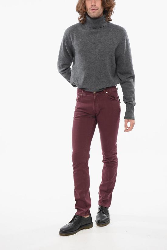  꼬르넬리아니 스트레이트 팬츠 784JF2 6820147 044 Burgundy - CORNELIANI
