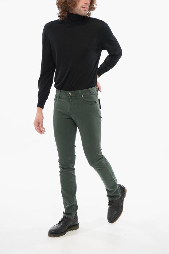  꼬르넬리아니 스트레이트 팬츠 784JF2 6820147 050 Green - CORNELIANI