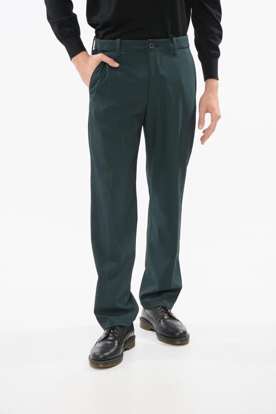  꼬르넬리아니 스트레이트 팬츠 924H13 3818588 050 Green