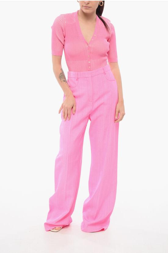  자크뮈스 스트레이트 팬츠 211PA003 1031 430 Pink - JACQUEMUS