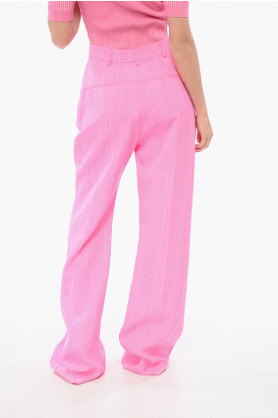  자크뮈스 스트레이트 팬츠 211PA003 1031 430 Pink - JACQUEMUS