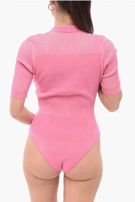  자크뮈스 바디수트 티셔츠 211KN109 2040 430 Pink - JACQUEMUS