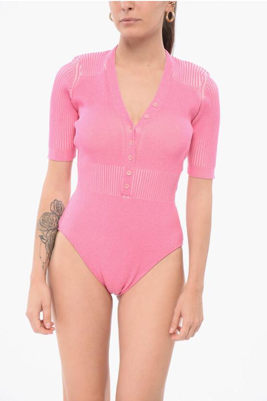  자크뮈스 바디수트 티셔츠 211KN109 2040 430 Pink