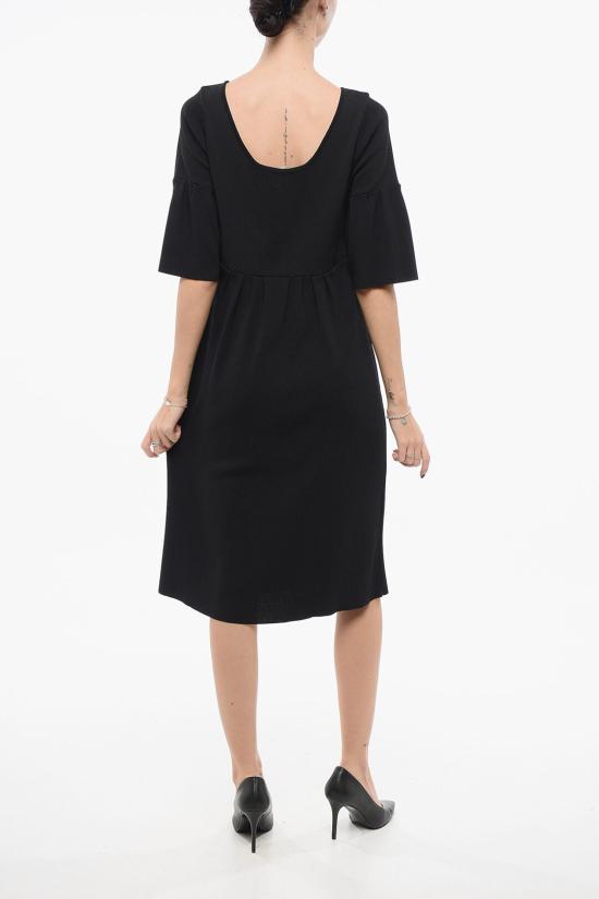  도로시 슈마허 미디 원피스 SBUFFONERO Black - DOROTHEE SCHUMACHER