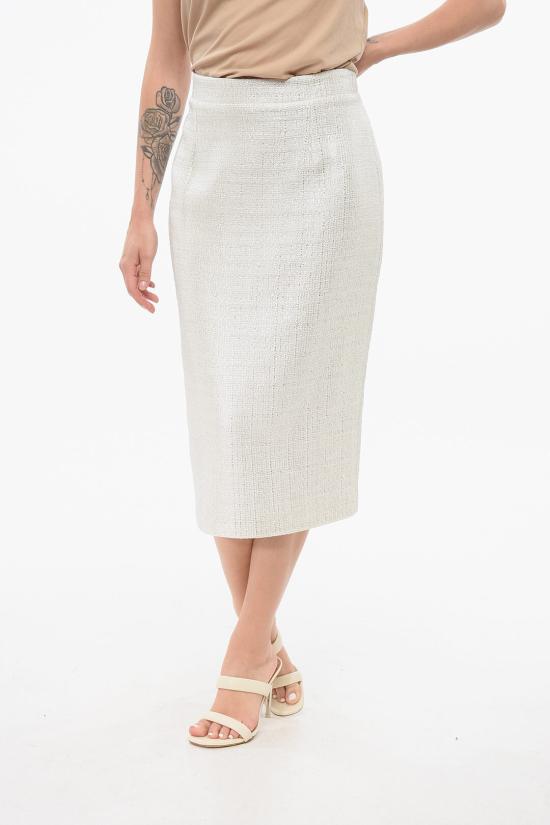  페데리카 토시 롱 스커트 FTE24GO0200TE0193 0022 Silver