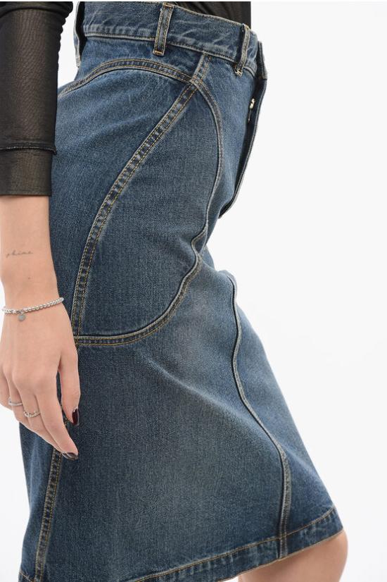  알라이아 스커트 AA9J05275T536 0 525 Blue - ALAIA