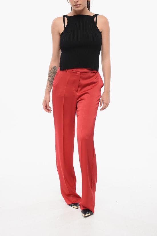  헤베스튜디오 스트레이트 팬츠 H222LVBZSTN RED Red - HEBE STUDIO