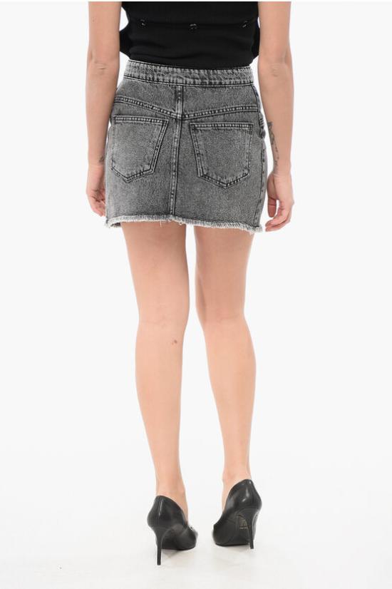 더 마네이 데님 스커트 MALMOMINICO GR Gray - THE MANNEI