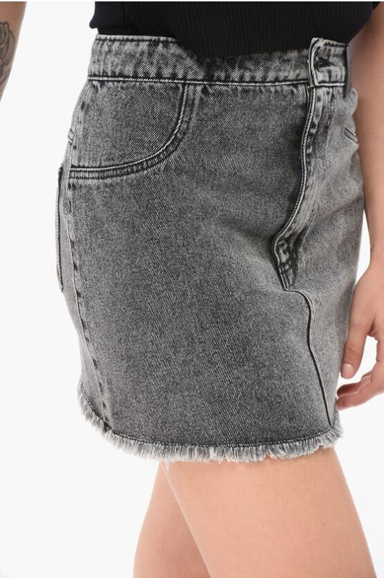  더 마네이 데님 스커트 MALMOMINICO GR Gray - THE MANNEI