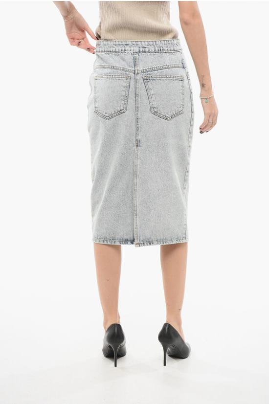  더 마네이 데님 스커트 MALMOMAXICO BL Light blue - THE MANNEI