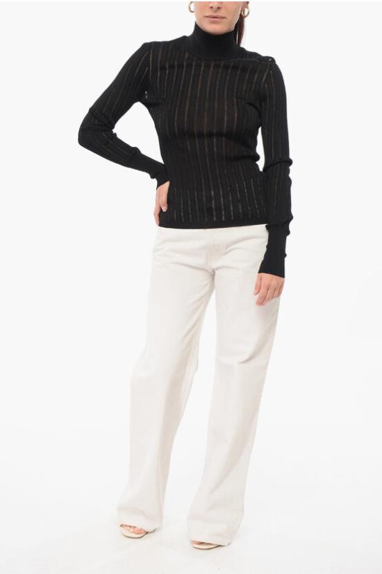  알라이아 탑 AA9S02254M712 0 995 Black - ALAIA